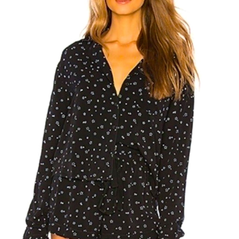 Rails Long Sleeve Black Star Shirt